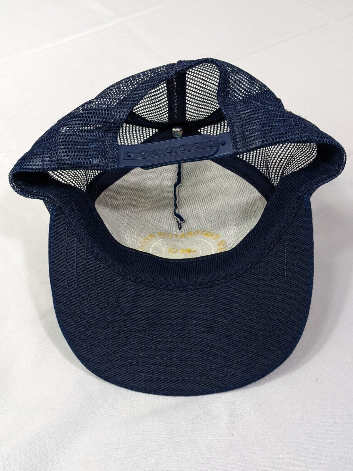 B&M Restoration Project Snapback Trucker Cap Dark Blue Manchester Locomotive