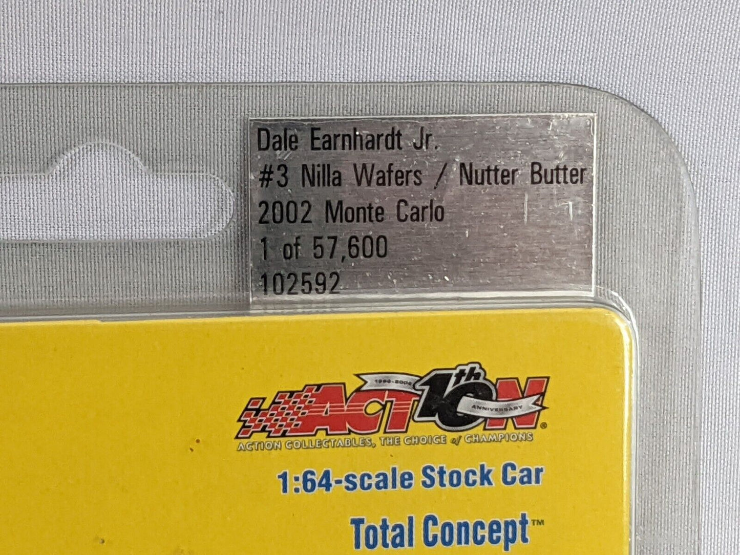 Dale Earnhardt Jr. #3 Nilla Wafers Nutter Butter 2002 Monte Carlo 1/64 Scale Car