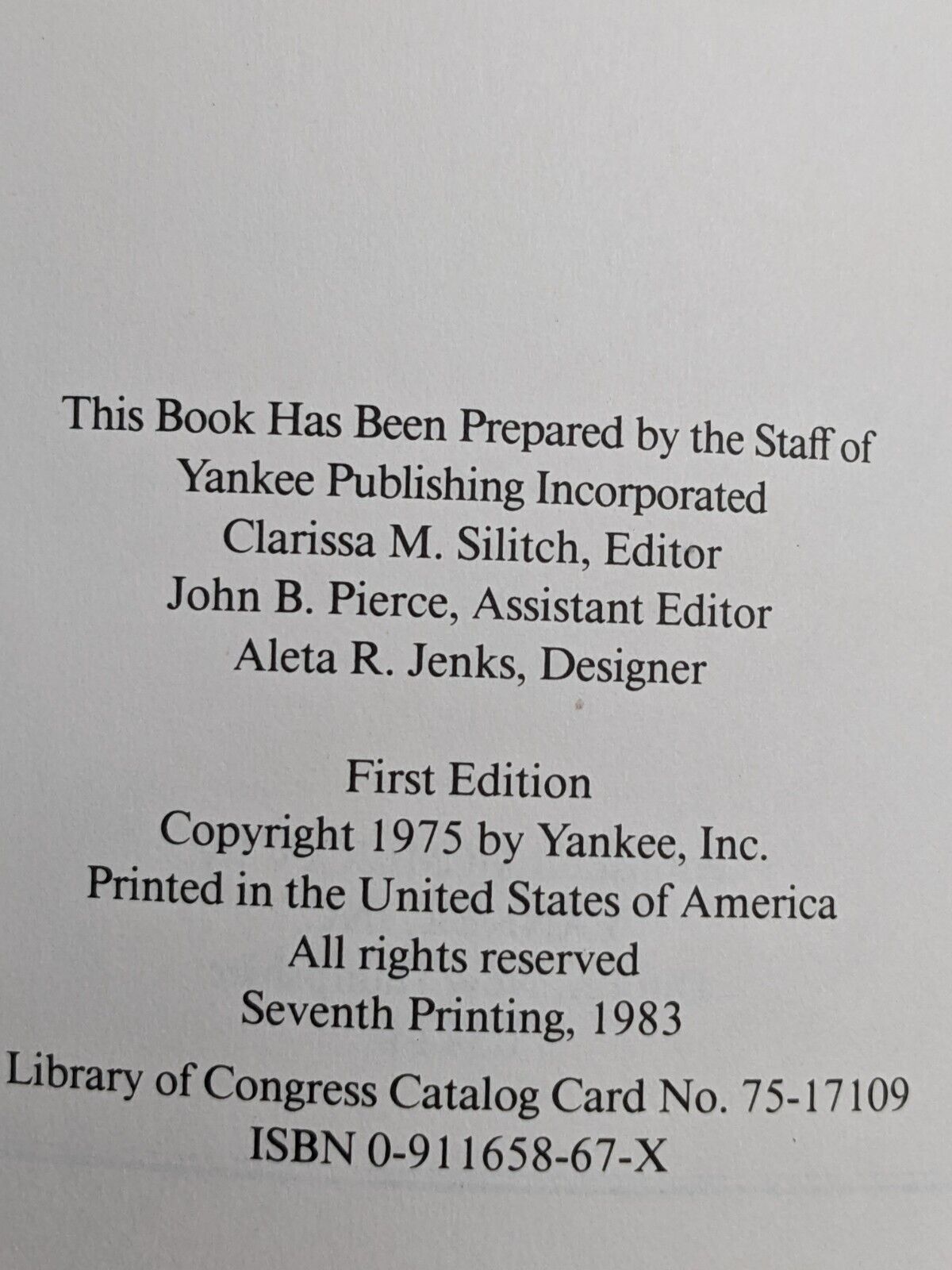 Yankee's Book of Whatsits from the Editors of Yankee Magazine