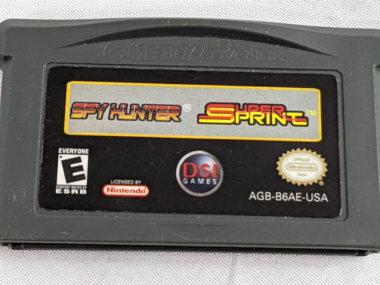 Nintendo Gameboy Advance Spy Hunter Super Sprint Video Game Cartridge English