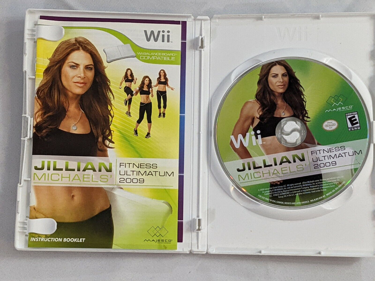 2 Lot Nintendo Wii Games Jillian Michaels Fitness Ultimatum 2009 & Wii Fit Plus