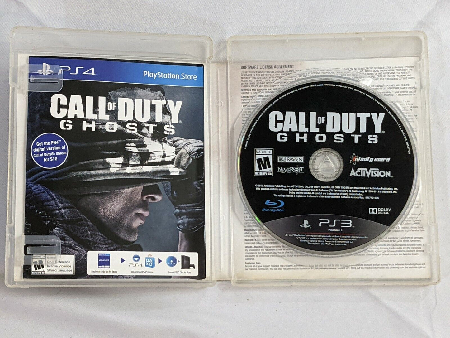 Call of Duty: Ghosts PS3 Sony PlayStation 3 (2013) Video Game Disc w/ Manual