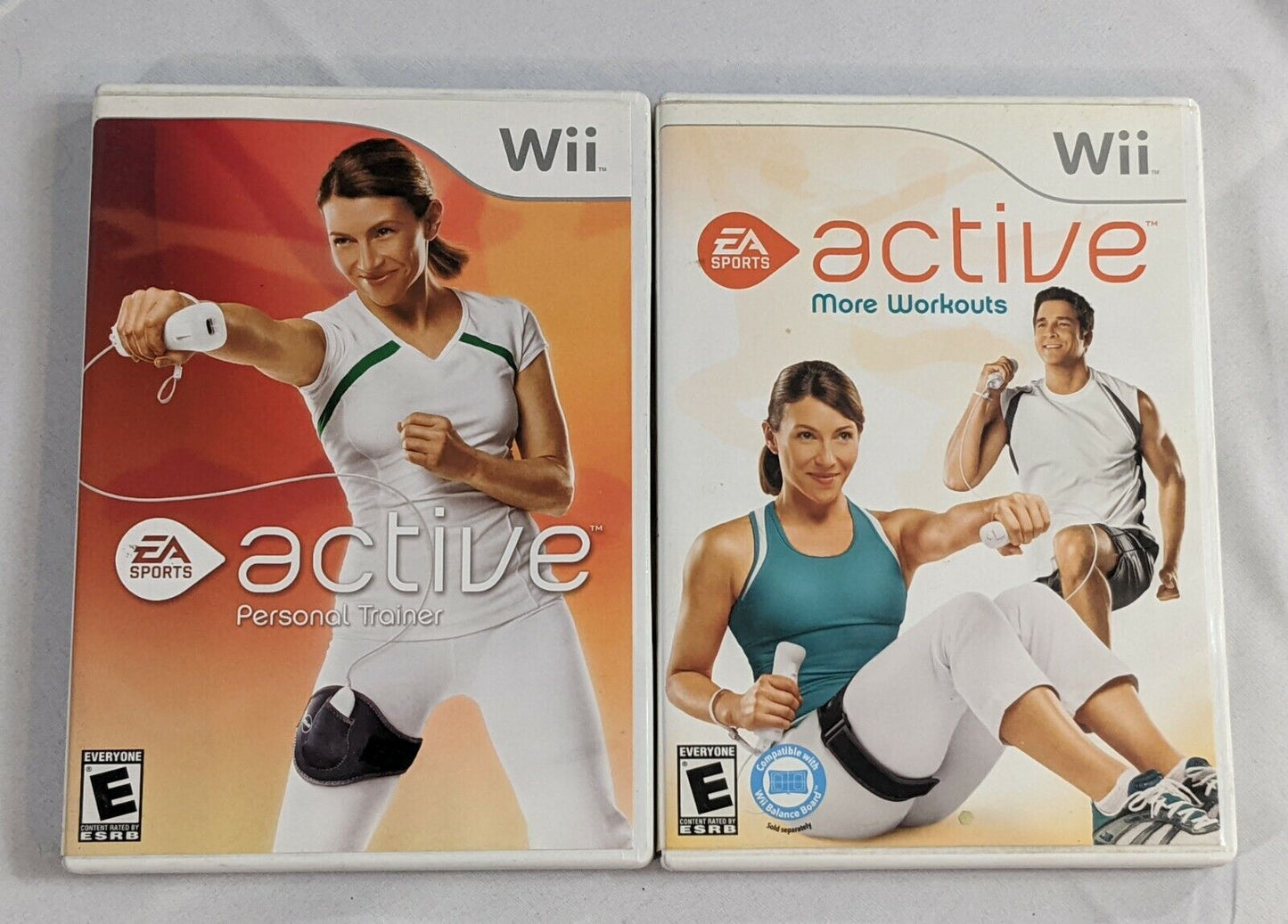 2 Lot Nintendo Wii Video Games EA Sports Active Personal Trainer & More Workouts