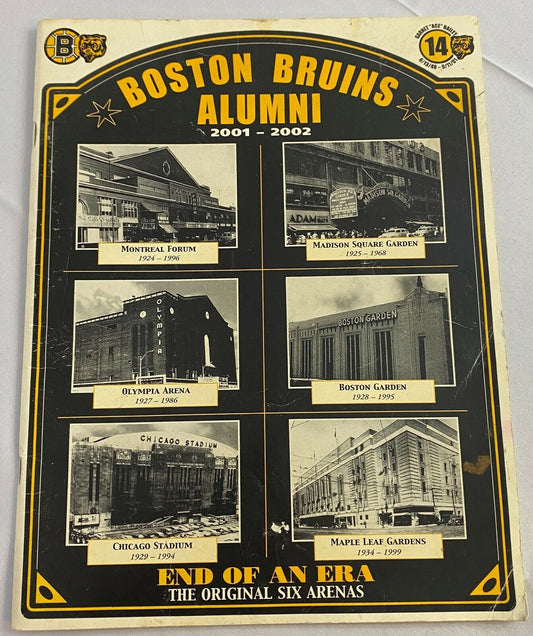 Boston Bruins Alumni 2001-2002 End Of An Era The Original Six Arenas Signed