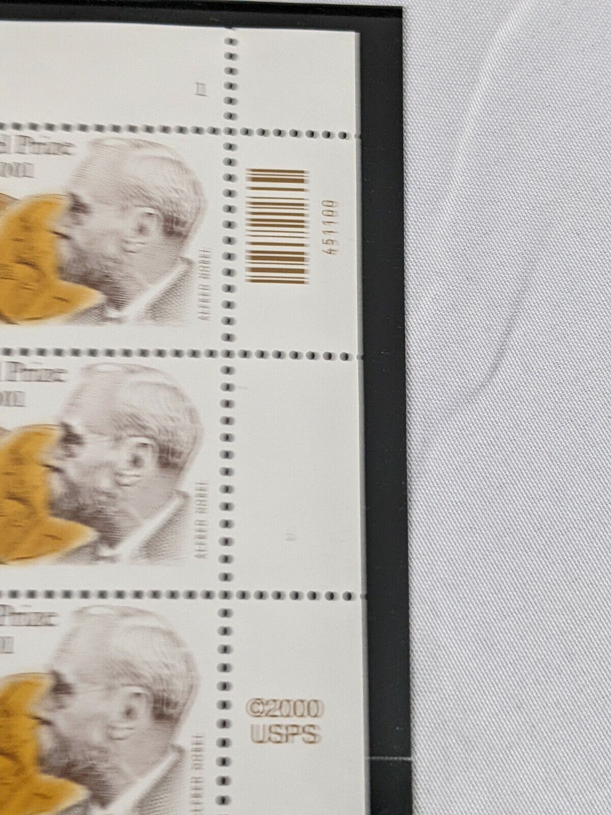 The Nobel Prize 1901-2001 Stamps Sheet of 20 34c USA