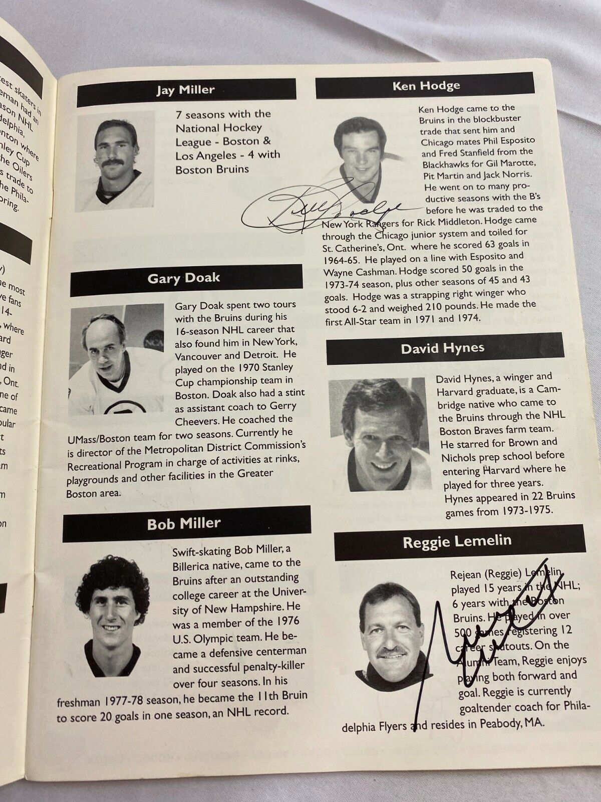 Boston Bruins Alumni 2001-2002 End Of An Era The Original Six Arenas Signed