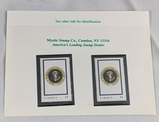 Seal of the President of the United States Stamps Liberia $6 by Mystic Stamp Co.