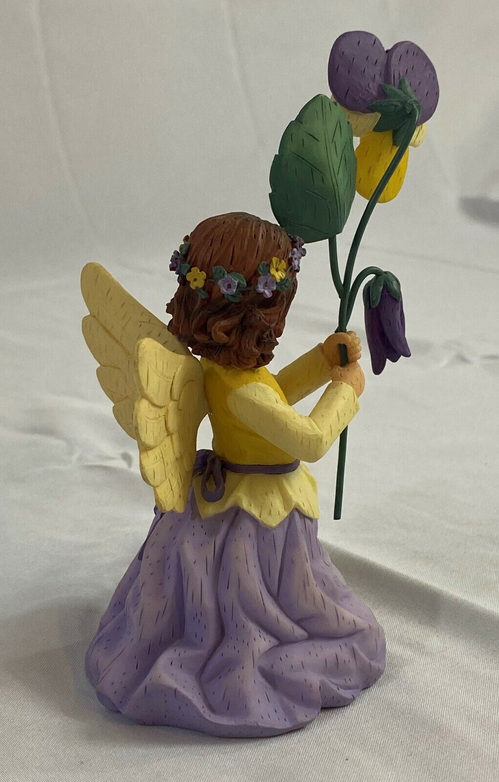 Demdaco Wildflower Angels Violas For Loving Thought Home Display Figurine