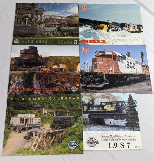 Lot of 6 NRMA and Soo Line Calendars 1987, 2008-2011