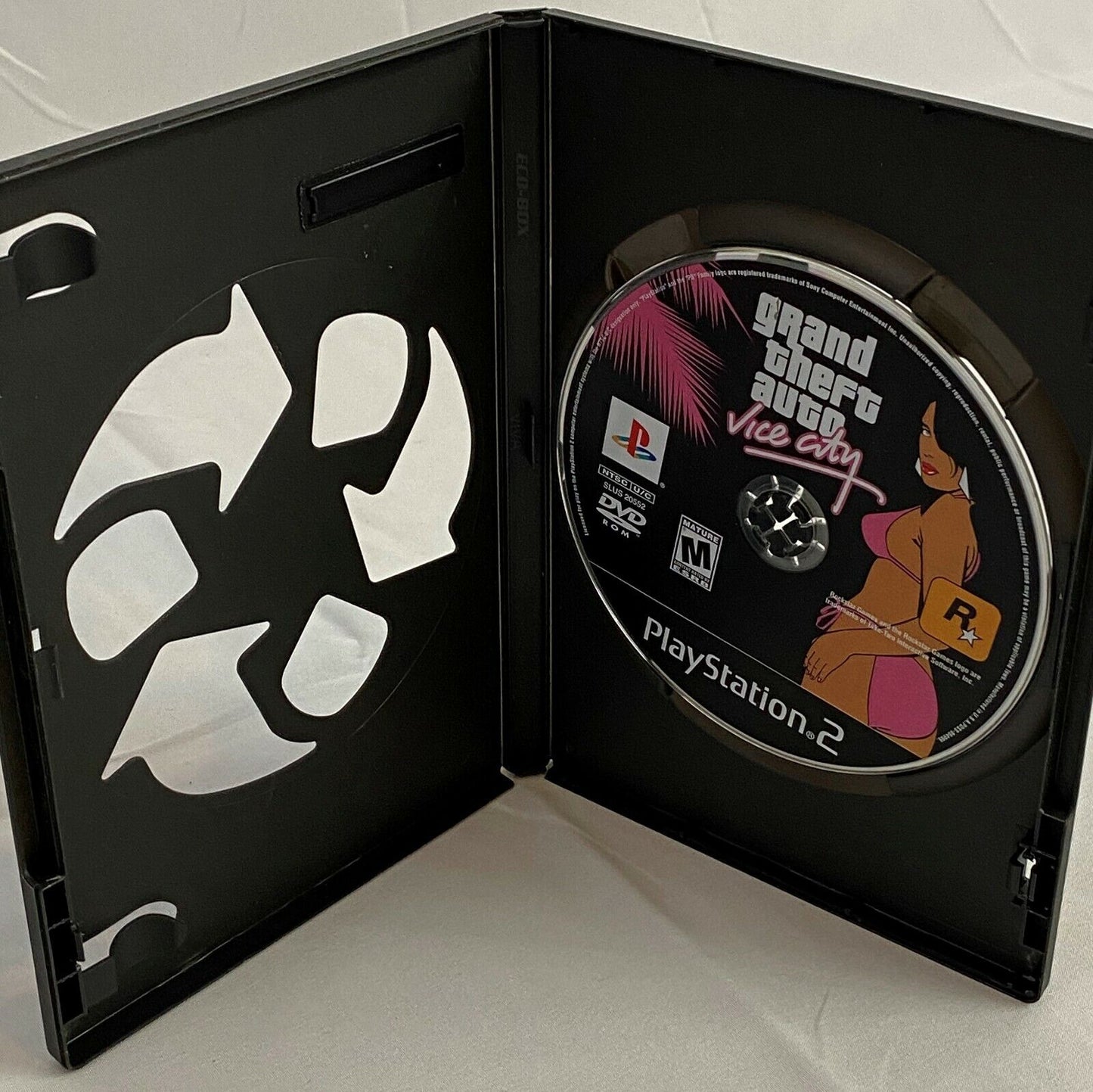 Grand Theft Auto Vice City (Sony PlayStation 2) Game Disc on Replacement Case