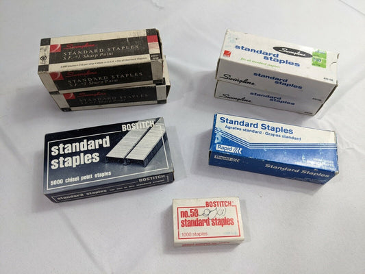 Lot of 7 Swingline Bostitch Rapid Vintage Standard Staples