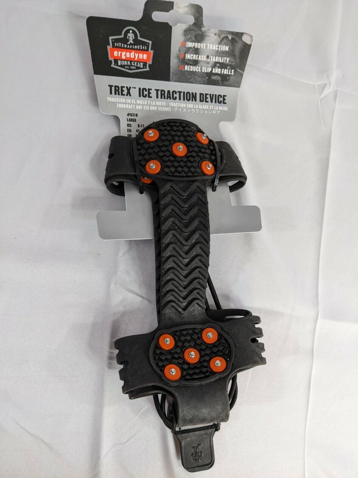 Ergodyne TREX Ice Traction Device for Ice & Snow Size Large (US 8-11) #6310