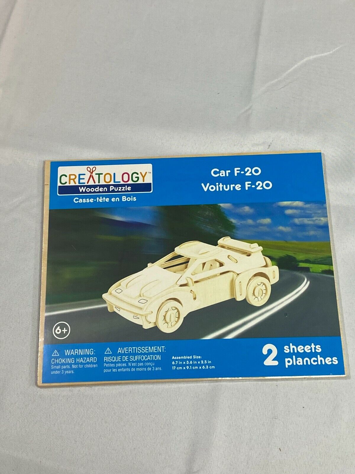 Creatology Car F-20 Wooden Puzzle 2 Sheets