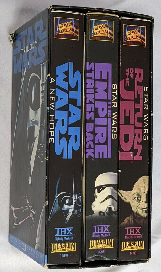 Star Wars Trilogy 3-Tape Set (VHS 1995) Digitally Remastered Lucas Film