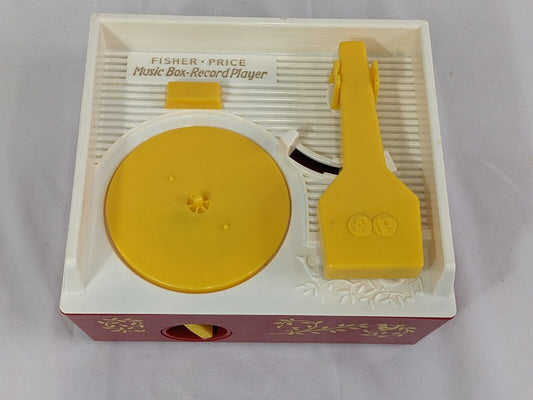 Fisher Price Music Box Record Player Retro Kids Children Toy W/ 5 Discs Works