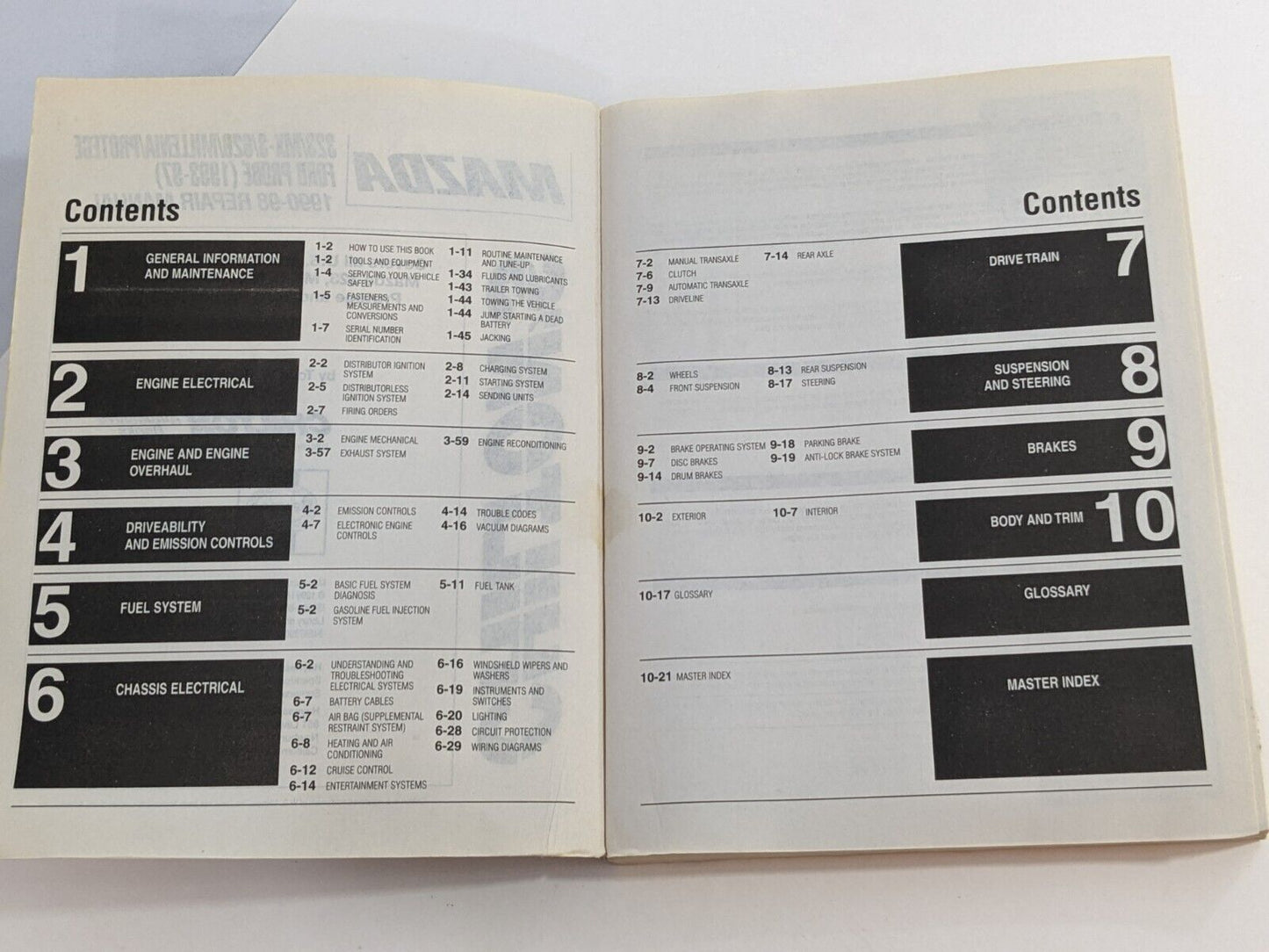 Mazda 323/MX-3/626/MX-6/Millenia/Protege 1990-98 Repair Manual by Chilton's