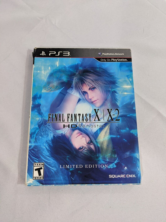 PS3 Final Fantasy X-X2 HD Remaster Limited Edition Video Game Disc + Artbook