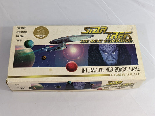 Star Trek The Next Generation Interactive VCR Board Game A Klingon Challenge