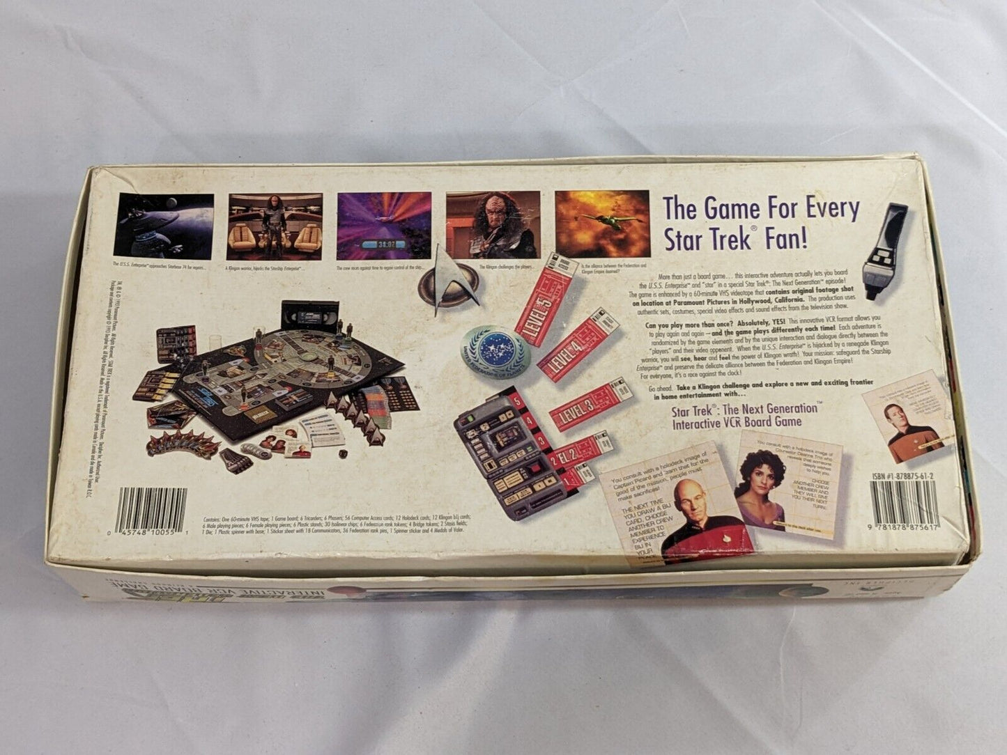 Star Trek The Next Generation Interactive VCR Board Game A Klingon Challenge