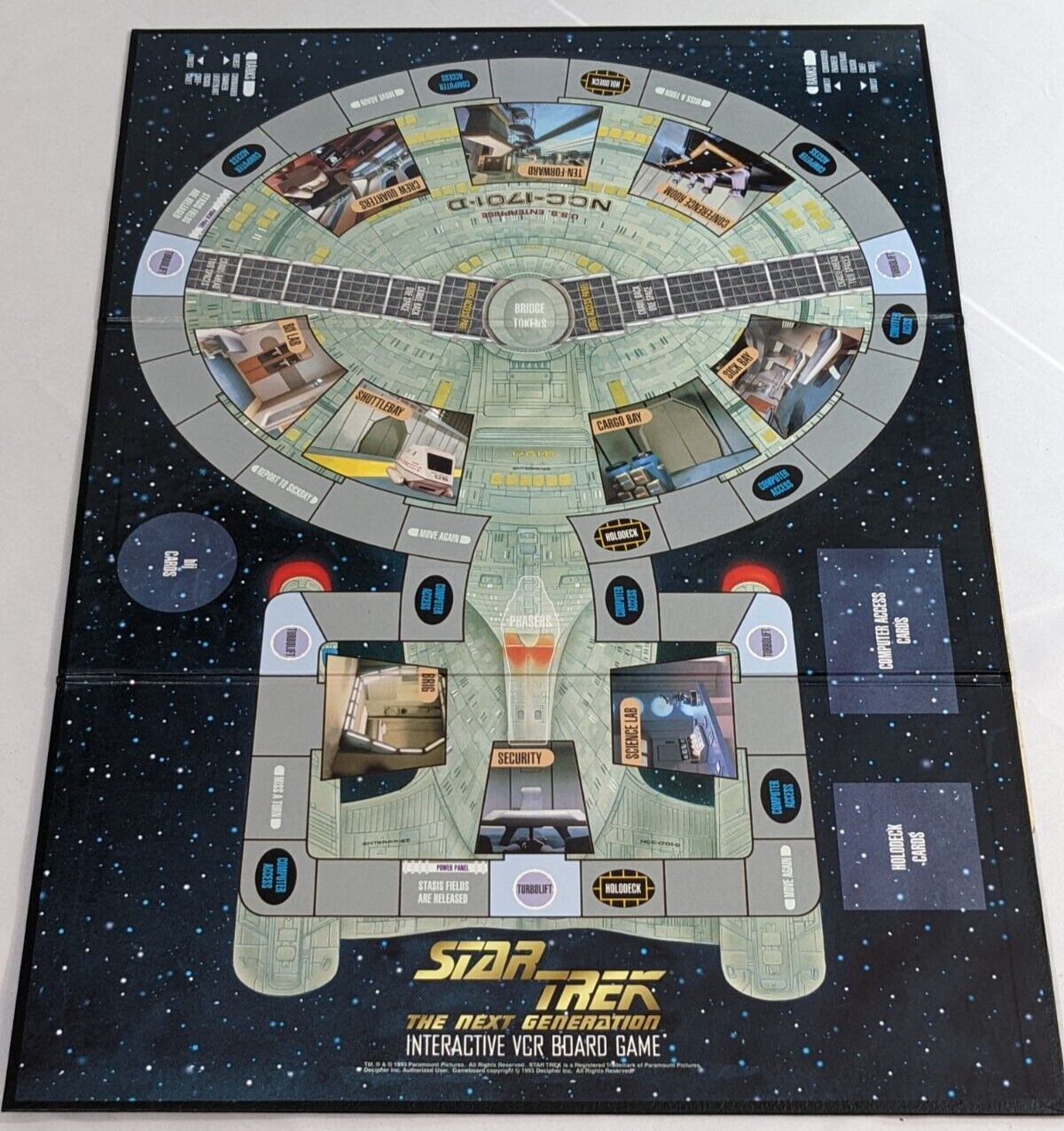 Star Trek The Next Generation Interactive VCR Board Game A Klingon Challenge