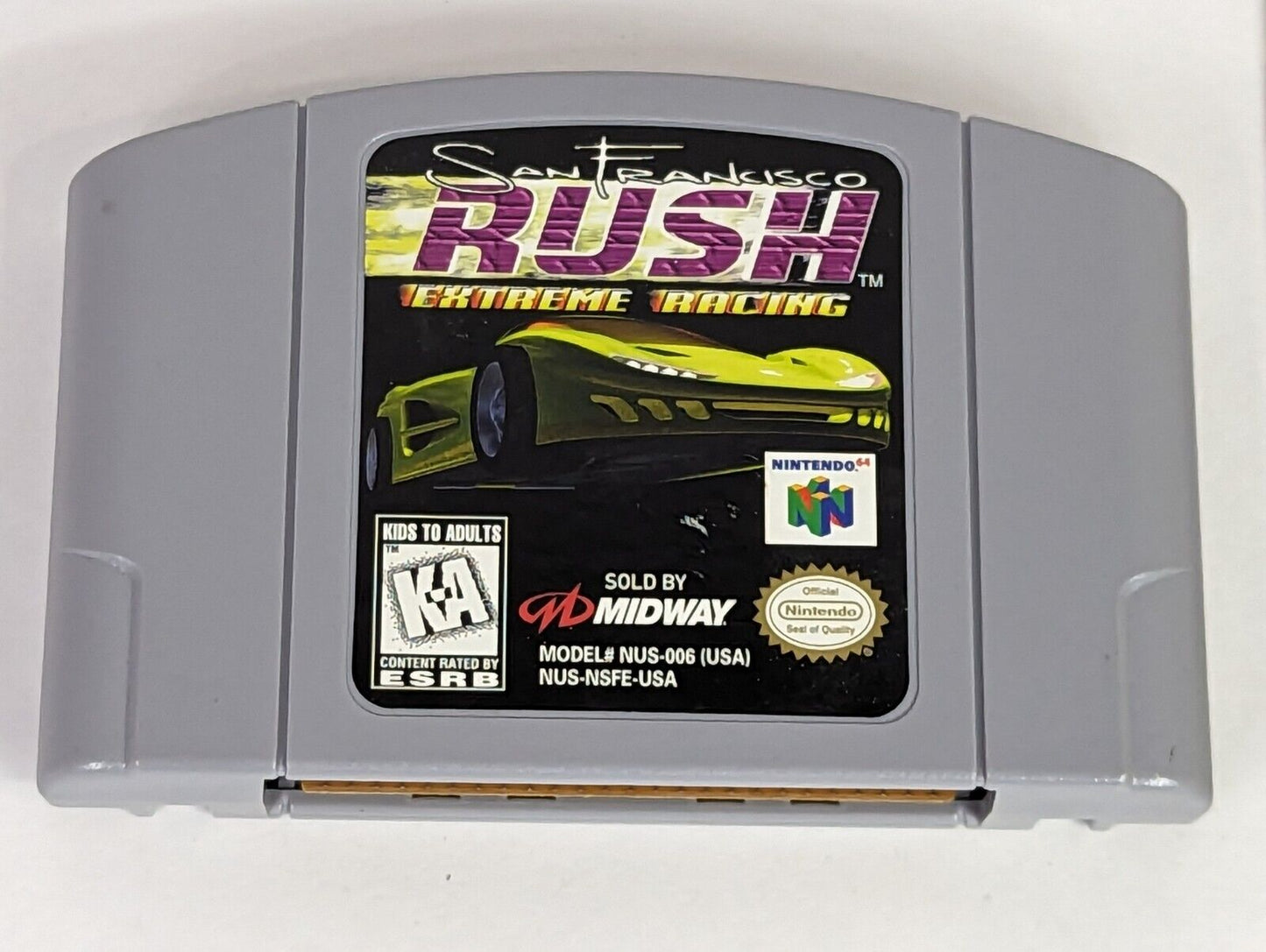 Nintendo 64 San Francisco Rush Extreme Racing Game Pak & Instruction Booklet