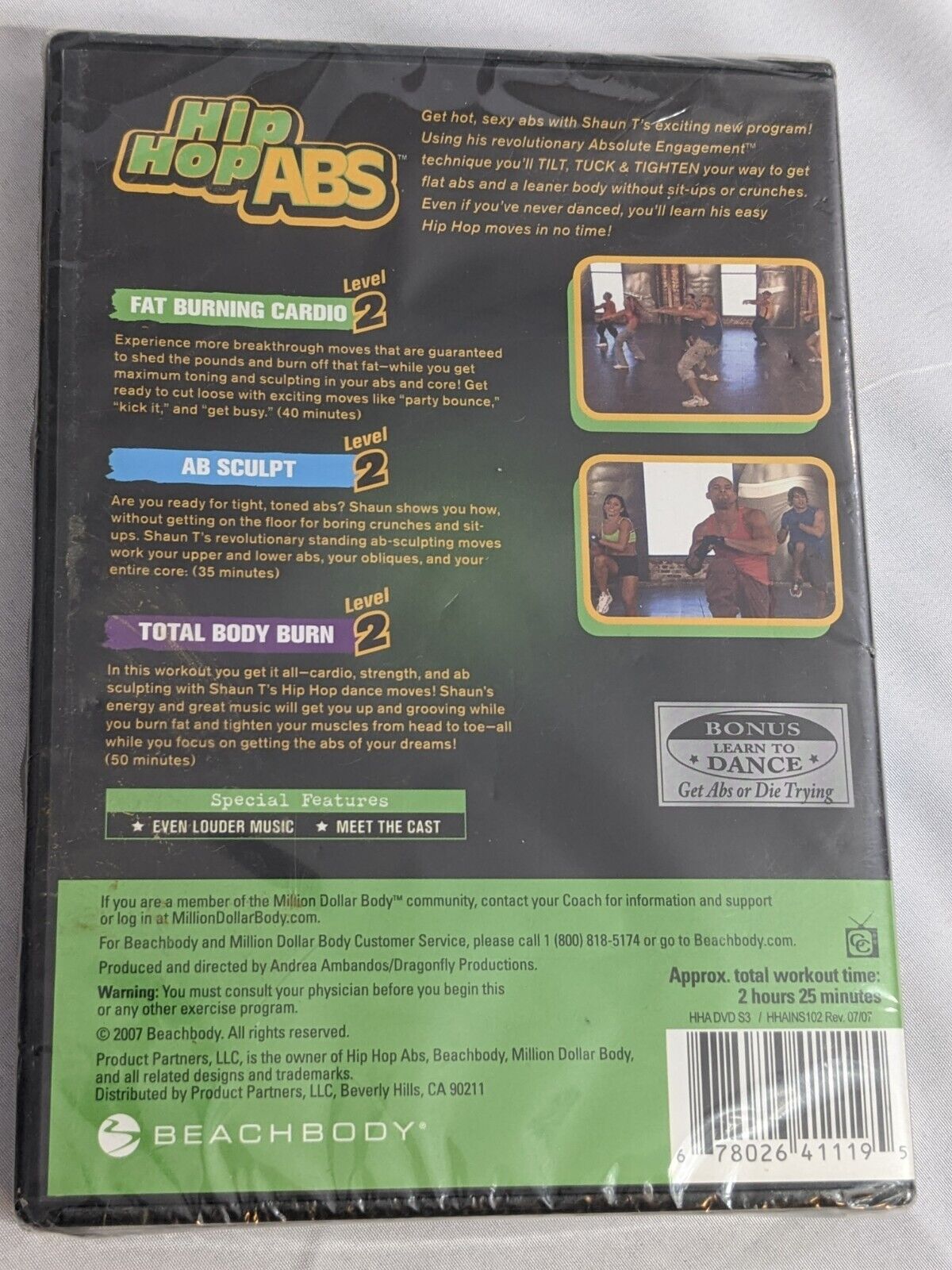 BeachBody Hip Hop Abs DVD Workout Set The Ultimate Ab-Sculpting System