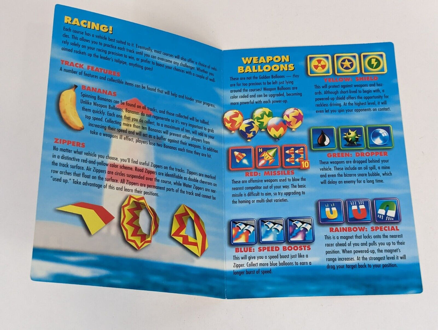 Nintendo 64 Diddy Kong Racing Operation Card Video Game Manual GAME NOT INCLUDED