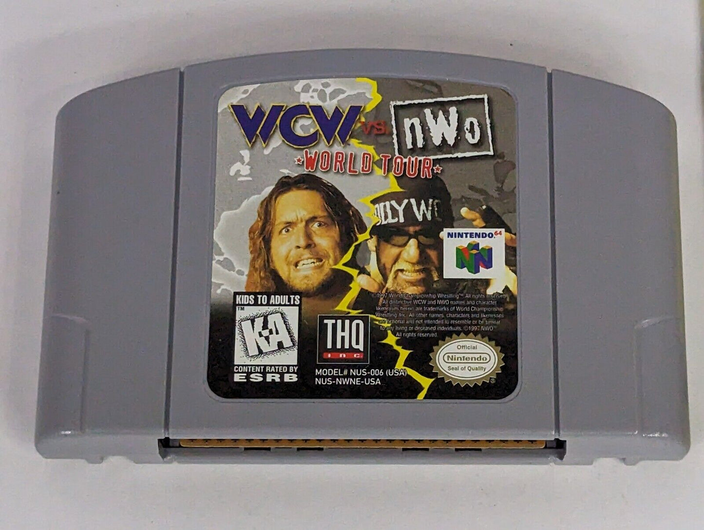 Nintendo 64 WCW vs NWO World Tour Wrestling Video Game Pak & Instruction Booklet