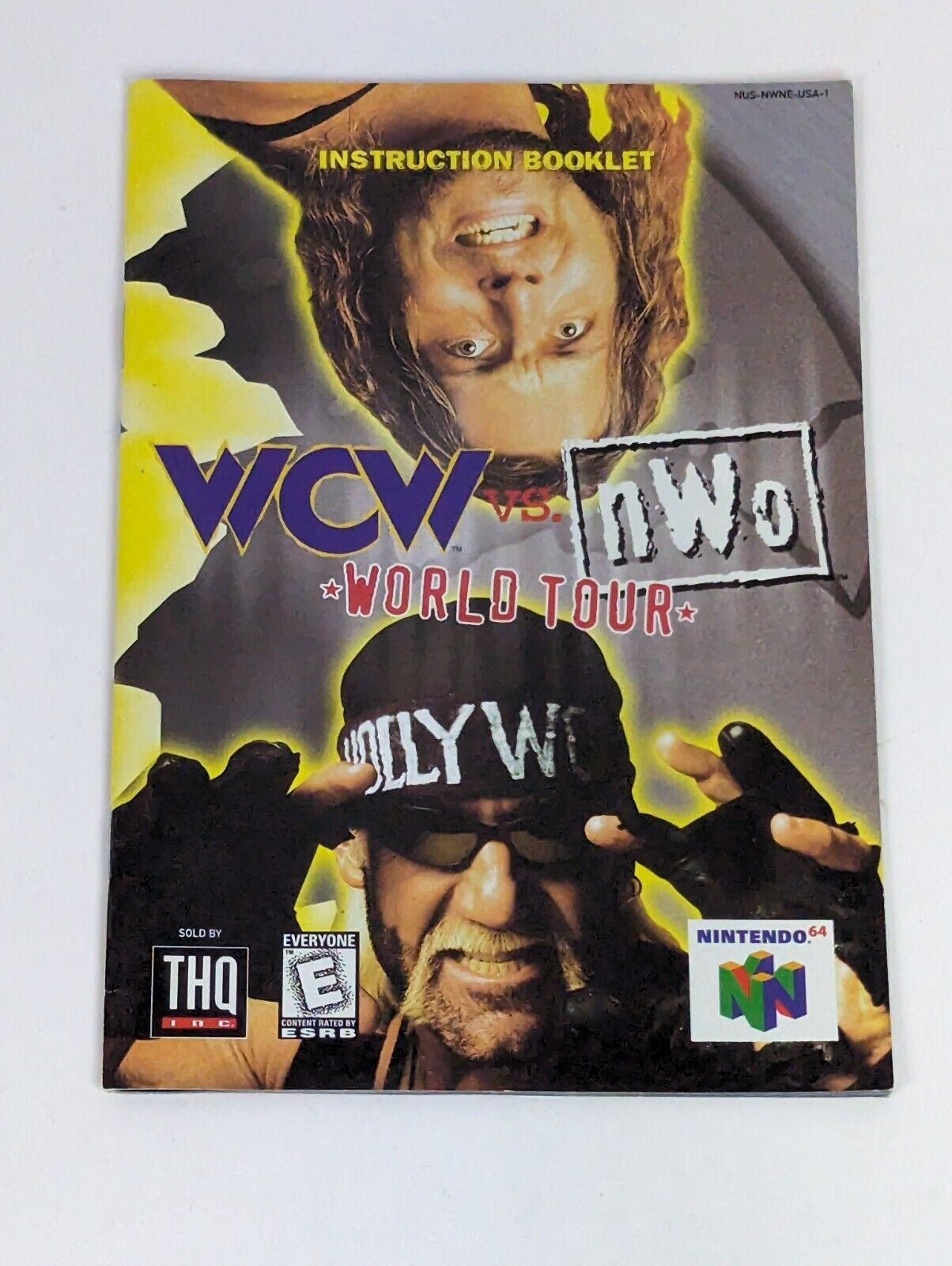 Nintendo 64 WCW vs NWO World Tour Wrestling Video Game Pak & Instruction Booklet