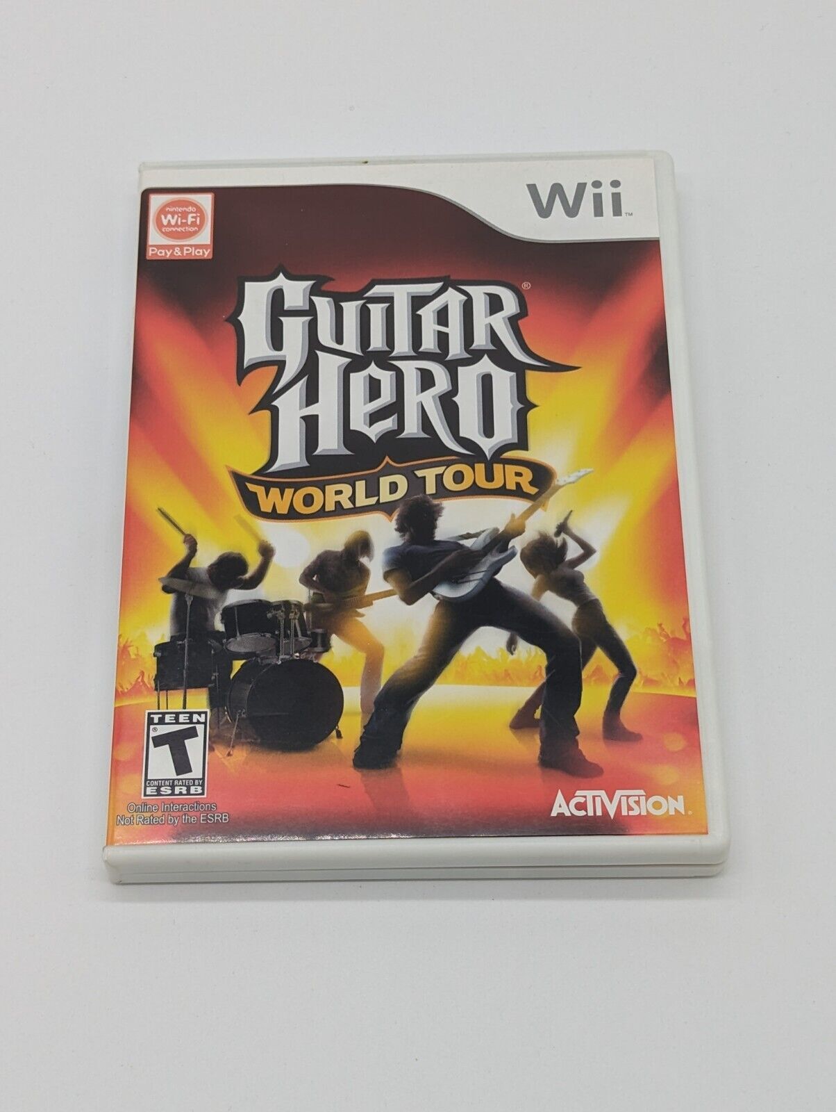 Nintendo Wii Guitar Hero World Tour Video Game Case & Instruction Booklet ONLY!