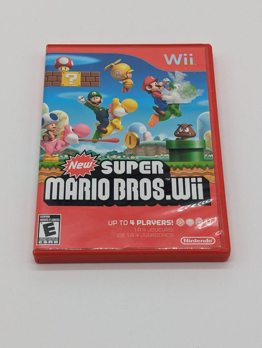 Nintendo Wii New Super Mario Bros. Wii Video Game Disc with Manual