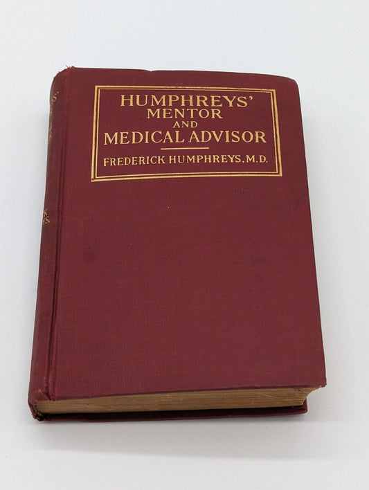 Humphrey's Mentor and Medical Advisor Revised & Enlarged Edition Vintage Book