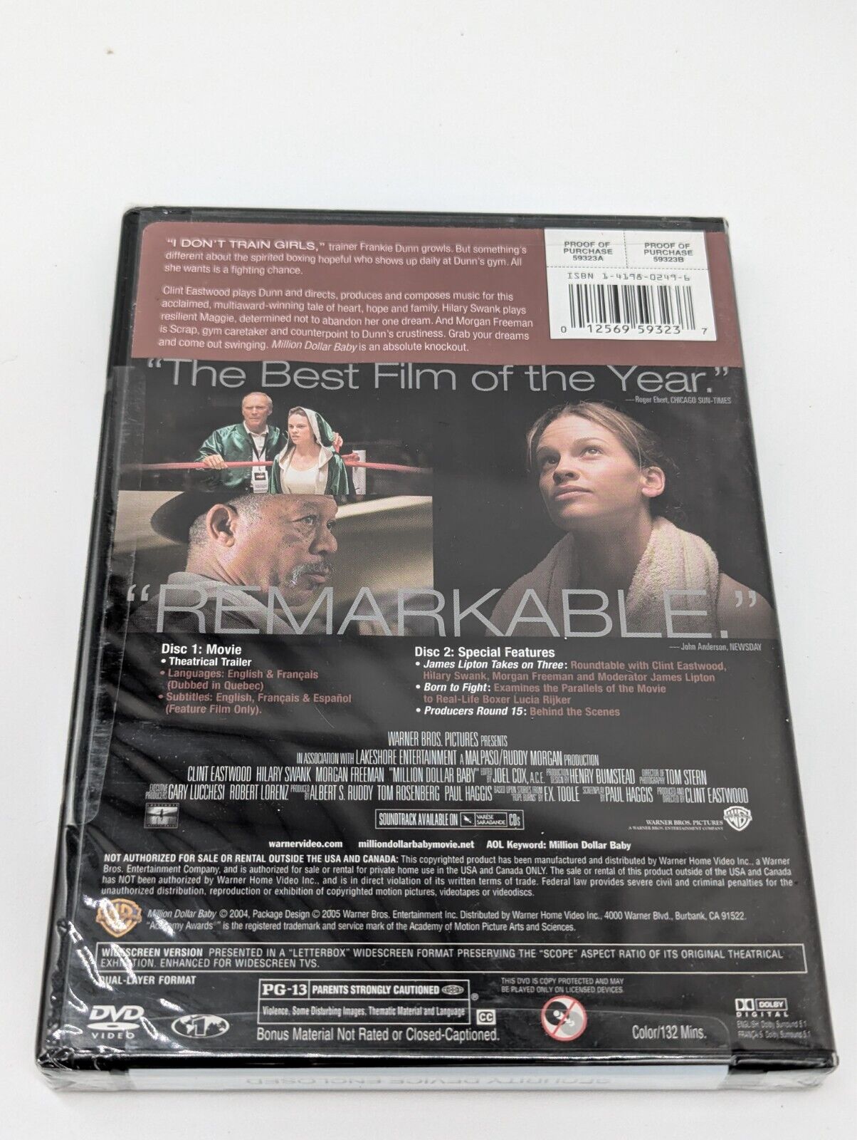 Million Dollar Baby 2-Disc Set Widescreen Edition DVD Video 2005 Movie Sealed