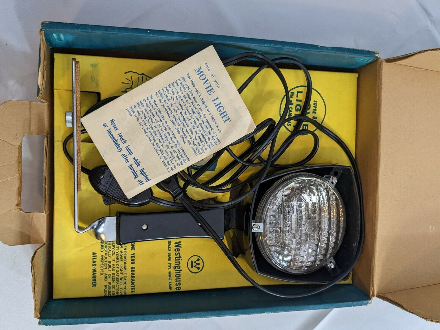 Westinghouse Sealed Beam Type Movie Lamp Super 88 Movie Light