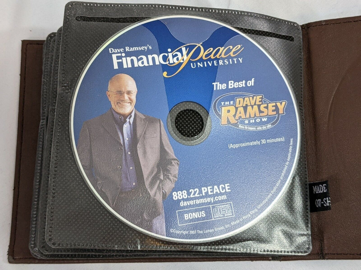 Dave Ramsey's Financial Peace University Audio Library Disc CD Collection Set