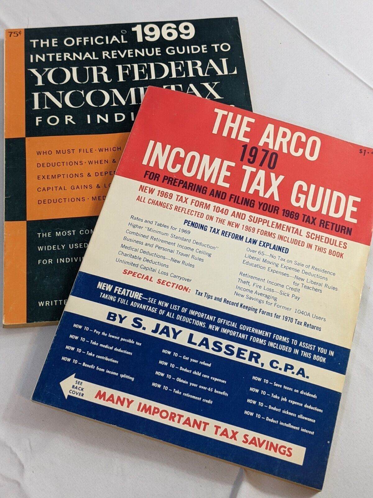 Lot of 2 Income Tax Guide Books