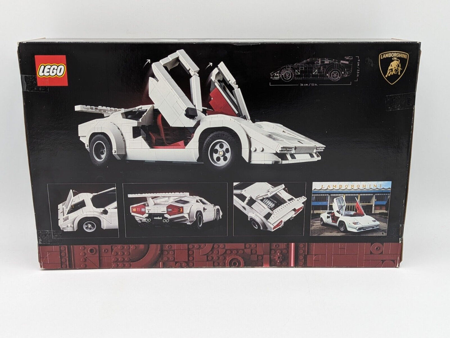 Lego 10337 Lamborghini Countach 5000 Quattrovalvole Icons Building Toy SEALED