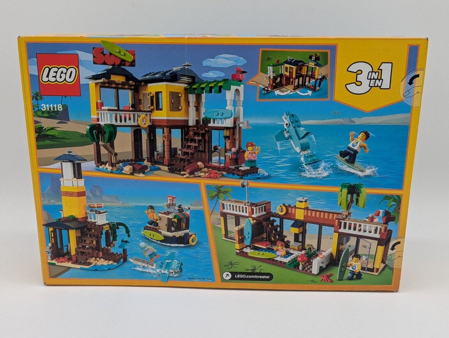 LEGO 31118 Creator Surfer Beach House Building Blocks Ages 8+ SEALED