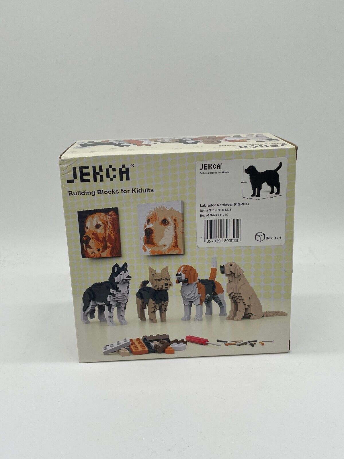 Jekca Labrador Retriever 01S-M03 Building Blocks ST19PT26-M03 Sealed