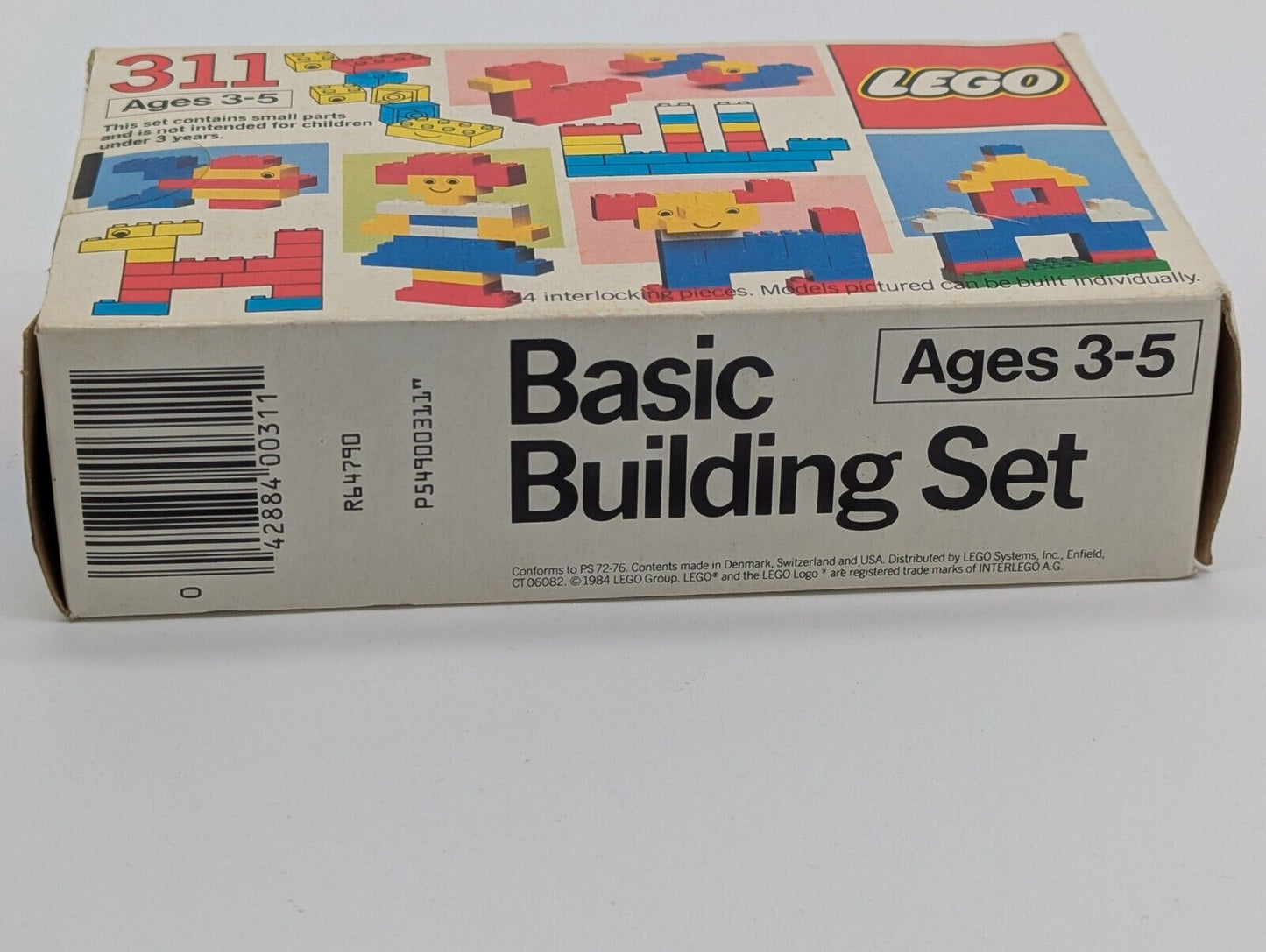 Lego 311 Basic Building Set Vintage Building Block Age 3-5 Toy SEALED