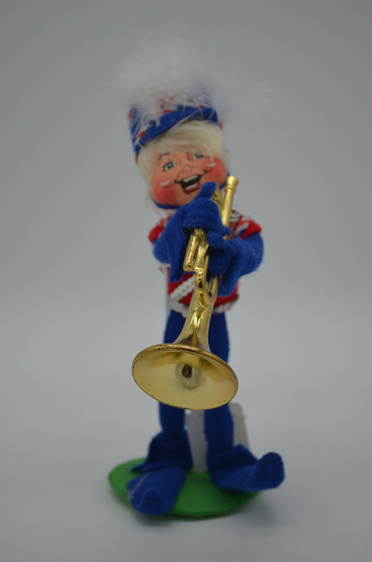 9" Blue Marching Band Elf 250209 Annalee