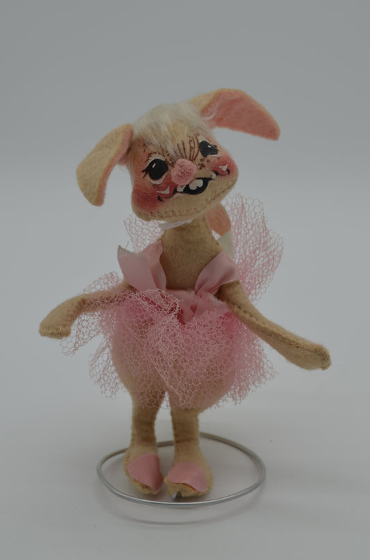 7" Ballerina Bunny in Pink Tutu D10-79 Annalee
