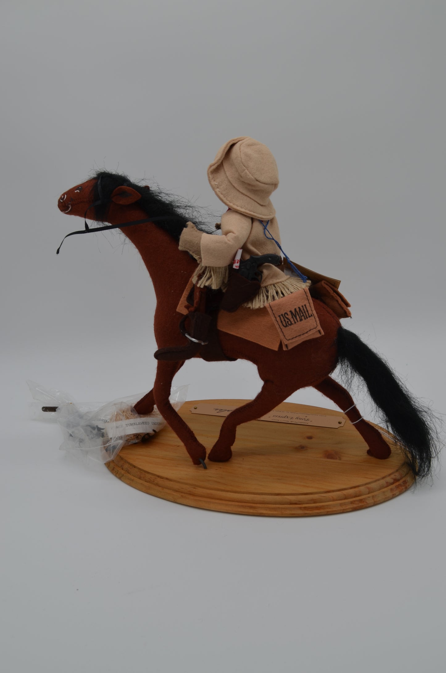10" Pony Express Rider and Horse 965493 Annalee Signed