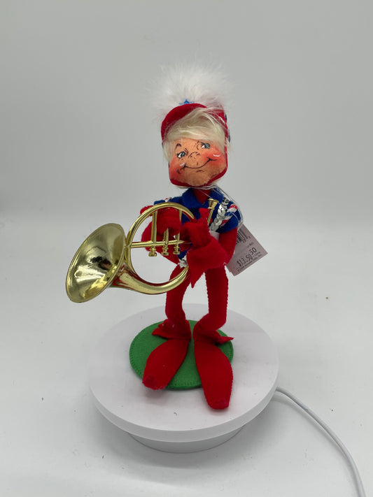 9" Red Marching Band Elf 250309 Annalee