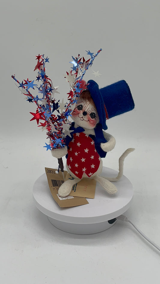 7" Star Spangled Mouse 203197 Annalee