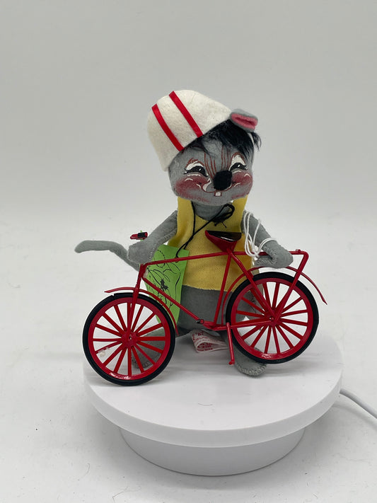 7" Bicyclist Mouse - SIGNED 201587s Annalee