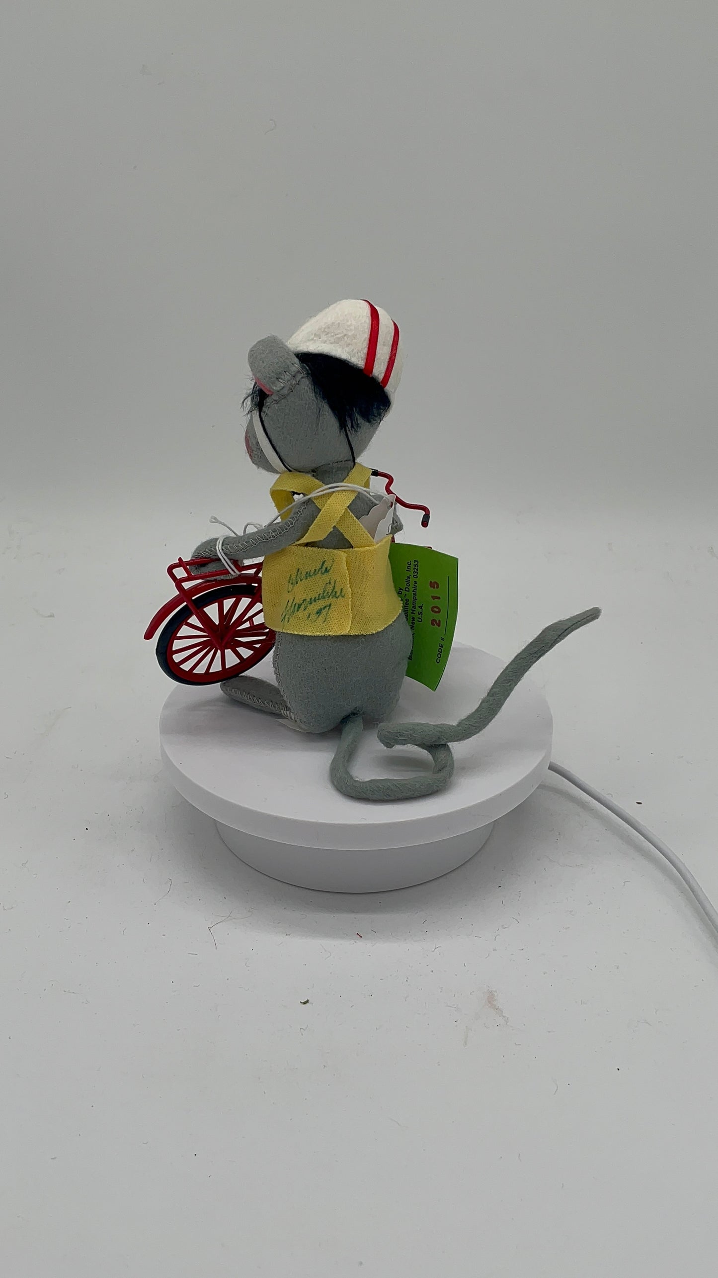 7" Bicyclist Mouse - SIGNED 201587s Annalee