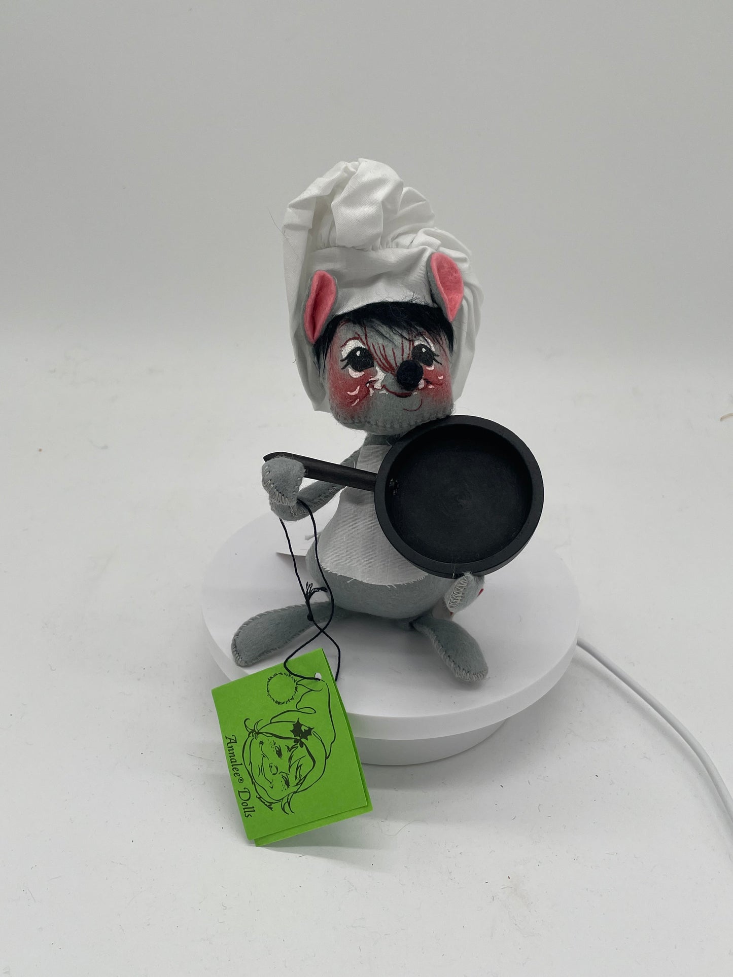 7" Chef Mouse Holding Frying Pan 212583 Annalee