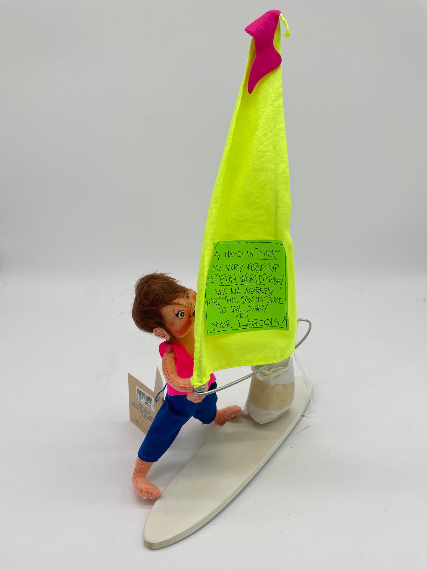 7" Windsurfer Kid with Signed Tag & Pin 994592 Annalee