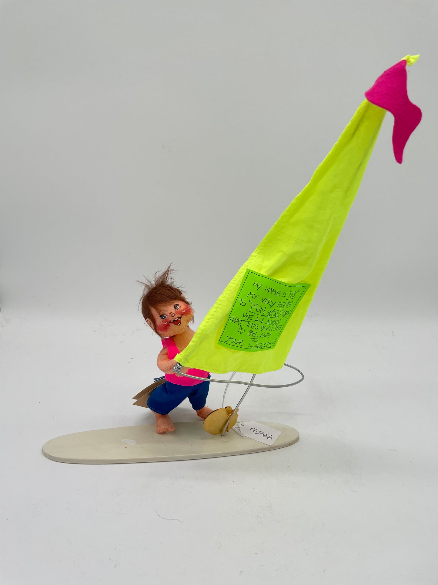 7" Windsurfer Kid with Signed Tag & Pin 994592 Annalee